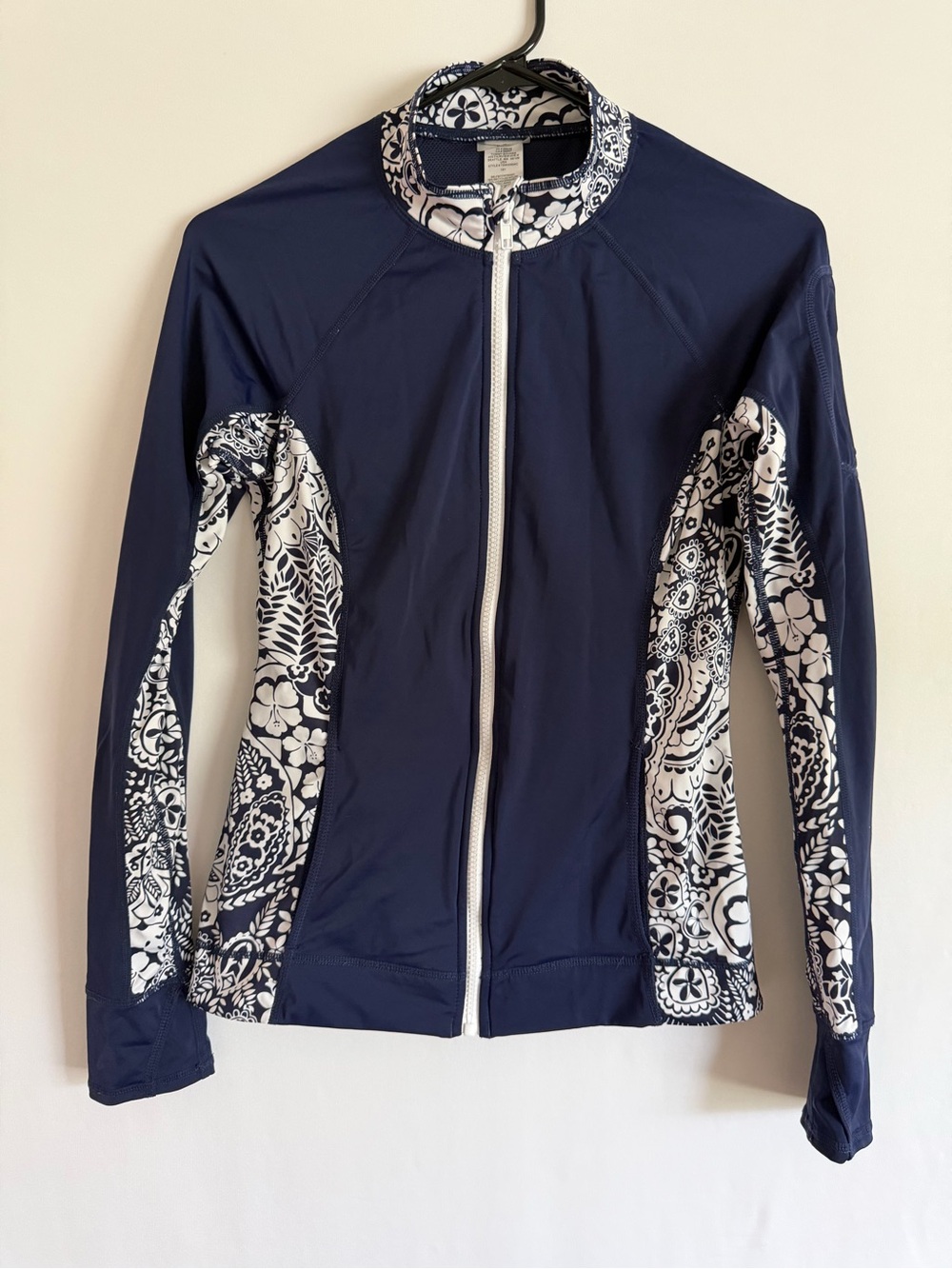Tommy Bahama navy blue full-zip rash guard swim jacket Size XS